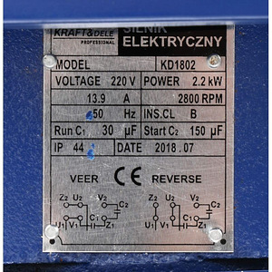 Elektrimootor 2,2KW 220V KD1802 (4 foto / 4)