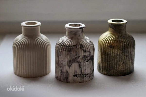 Декоративные вазы из гипса с защитным покрытием. (фото #2)