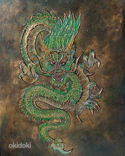 Текстурная картина "Дракон" (фото #1)