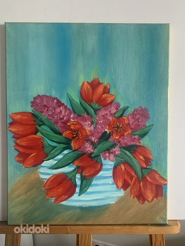 Картина маслом Тюльпаны 40х50 (фото #1)