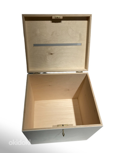 Деревянная свадебная коробка/коробка для свадебного подарка/коробка для конвертов (фото #3)
