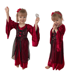 Средневековое платье/костюм ведьмы или вампира для ребенка