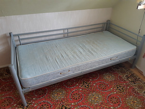 Кровать металлическая 90х200 с матрасом