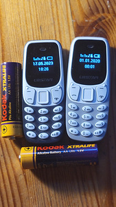 Mikrotelefon kaksik-SIM, Bluetooth, microSD pesa ja mp3 (1 foto / 3)