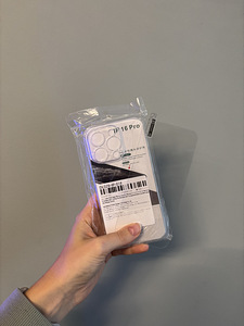 iPhone 16 Pro läbipaistev ümbris ja kaitseklaas (1 foto / 1)