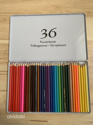 Värviliste pliiatsite komplekt (36 tk) (foto #2)