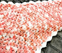 Детское одеяло розово-белое
