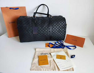 Louis Vuitton Дорожная, спортивная, выходная сумка, кожа 86-