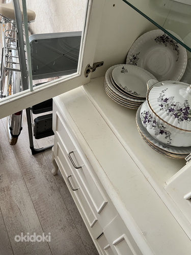 Шкаф для посуды в стиле ретро, витрина, сервант (фото #3)