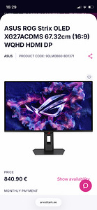 UUS| 280Hz OLED 1440p monitor (2 foto / 2)