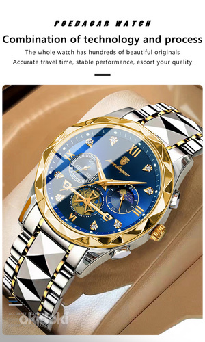 POEDAGAR Роскошные мужские наручные часы (фото #3)