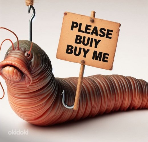 Продам 100 червей за 10 евро (фото #1)