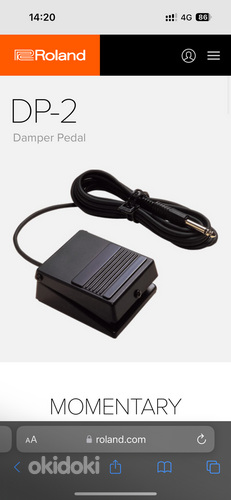Roland dp-2 pedal switch / педаль (фото #1)