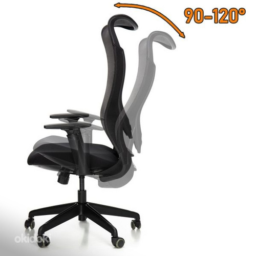 Эргономичный офисный стул NORDHOLD ERGO 960, черный (фото #9)