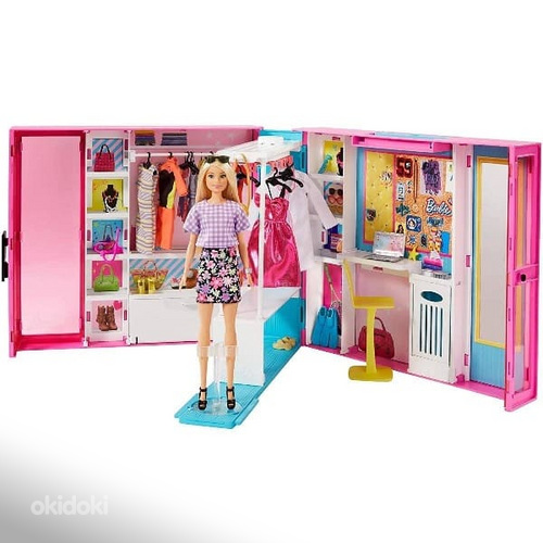 Barbie Fashionistas riidekapp+barbie GBK10 (foto #1)