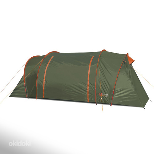 Походная палатка GOBI 8 серая/зеленая или зеленая/оранжевая (фото #2)