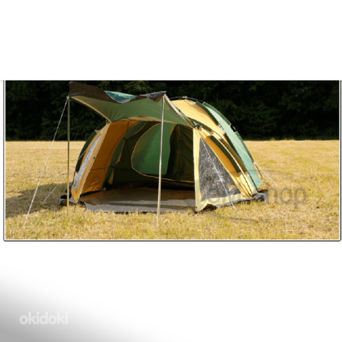 Палатка Traper 4-х местная, зелено/серая или желто/зеленая (фото #7)