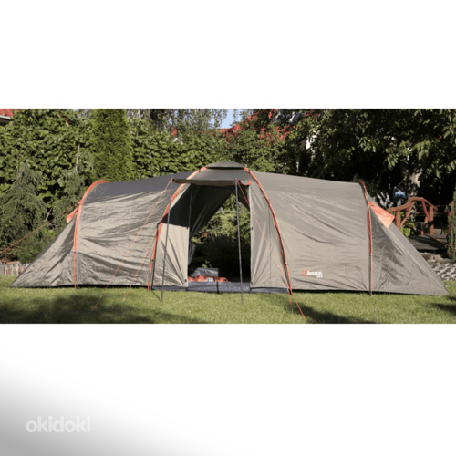Палатка Clif, 8 человек, зелено-серая или зелено-оранжевая (фото #5)