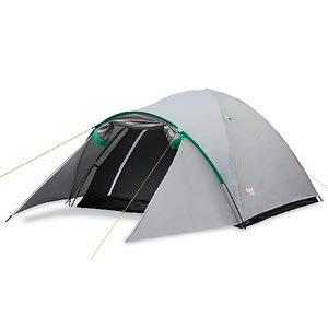 палатка Мальва, 4-местная, серый/зеленый