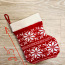 Рождественский вязаный носок для подарков (фото #2)