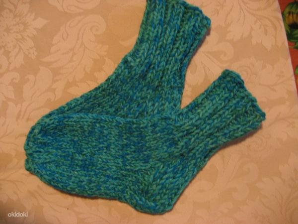 Вязание на заказ, тёплые вязаные носки, ручная работа (фото #1)