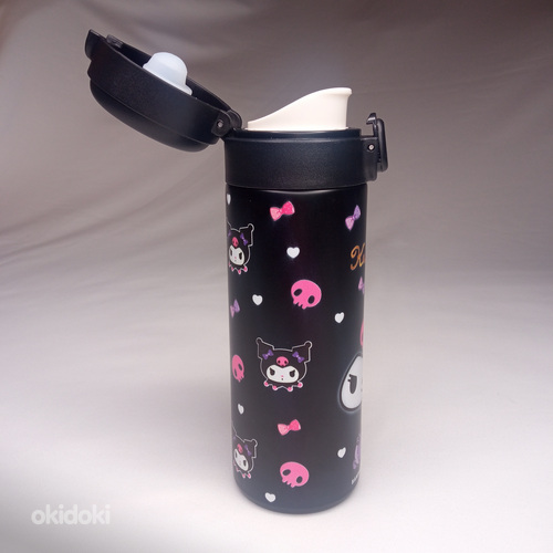 Бутылка для воды - KUROMI - 420мл (ТЕРМОС, Hello Kitty) (фото #4)