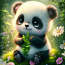 Teemanditikand Nunnu Panda 25x35 cm (30x40) (foto #1)