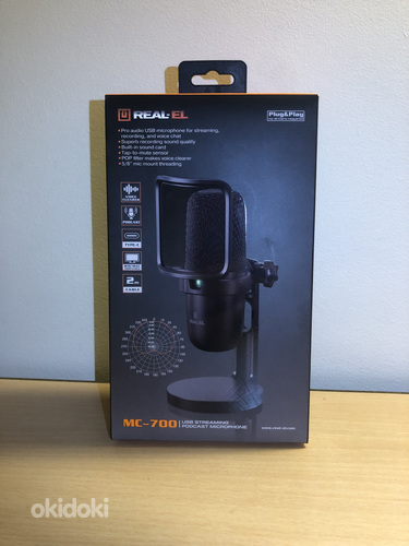 REAL-EL MC-700 USB Streaming podcast mikrofon (foto #2)