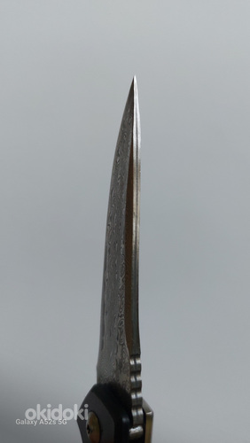 Дамасская сталь карманный нож (фото #3)