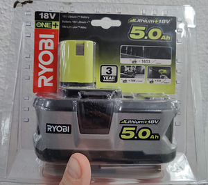 Ryobi 5Ah aku uus ja pakendis (1 foto / 2)
