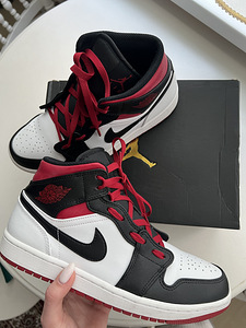 Nike Air Jordan 1 Mid White/Gym Red-Black (2 foto / 4)