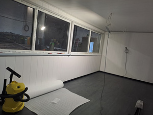 Kontori soojak 6x3x2.5m panoraam akendega (5 foto / 9)