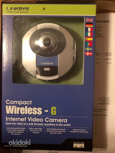 LINKSYS Компактная камера видеонаблюдения, работающая через (фото #1)