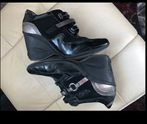 Женские кроссовки на подошве на липучке Freemood кожаные туфли №41
