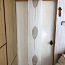 Панельная штора "Листья" бежевый, 216х31 см, 100% плювиал (фото #1)