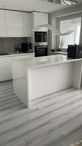 Uued Ikea valge kõrgläikega tööpinnad köögile ja saarekesele (4 foto / 5)