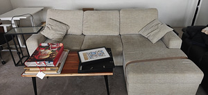 Beež nurgadiivan / chaise longue diivan (2 foto / 2)