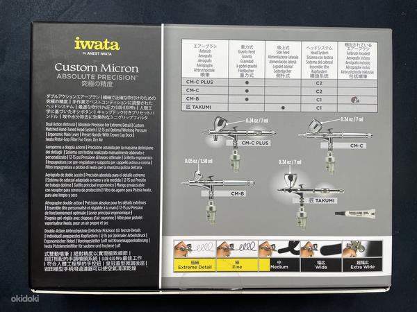Аэрограф Iwata custom micron CM-B2 0.18mm (фото #5)