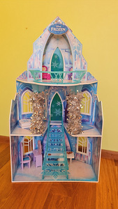 Frozen кукольный дом Эльза замок ледяной замок мебель стеллаж кукла