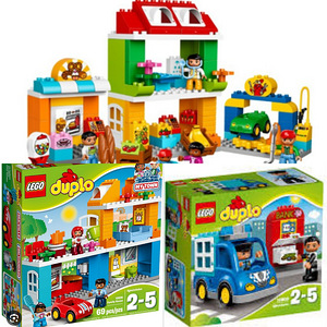 Lego duplo большой ящик город+дом+полиция (2 фото из 2)