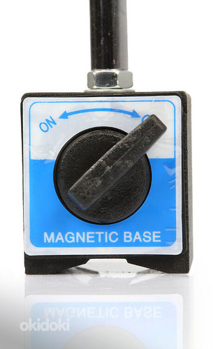 Indikaatorkell 0-10mm 0,01mm koos magnetjala / statiiviga (foto #3)