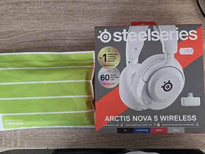 Arctis Nova 5 беспроводные, белые (7 фото из 8)