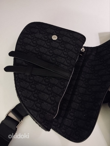 Dior Saddle Bag Oblique Jacquard Black (фото #2)