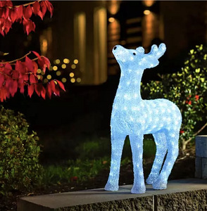 2 LED-valgustusega hirve (60 ja 105 cm) õues kasutamiseks (3 foto / 4)