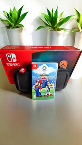 Nintendo Switch V2+Switchi kandekott Nintendo +mäng (1 foto / 3)