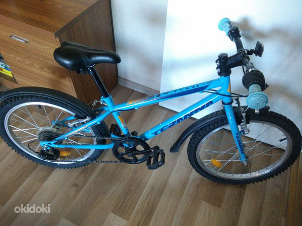 Детский велосипед Terrana 20", синий, мало использовался (фото #1)