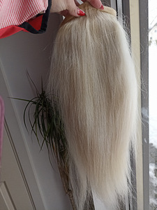 Наращивание волос конский хвост настоящие волосы 55 см 121 грамм