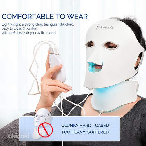 Силиконовая маска для лица, шеи (омолаживающая, подтягивающа (фото #2)