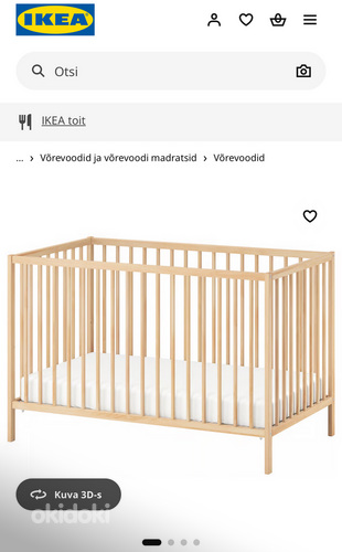 Võrevoodi madratsiga IKEA