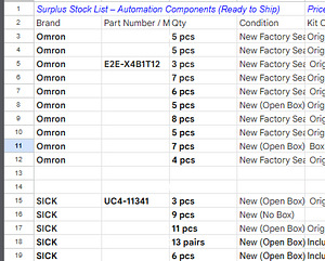 Tööstusautomaatika NEW andurid (SICK,Omron,Festo,Leuze,IFM) (1 foto / 5)
